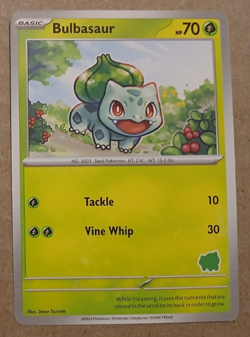 Bulbasaur Card My First Battle Pokemon Bulbasaur Stamped - Image 1