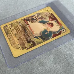 Pokemon Snorlax Gold Foil Fan Art Card - 150 HP - TG10 - Image 3