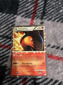 Pokemon Card 2010 HeartGold SoulSilver Typhlosion 110/123 2010 LP - Image 1