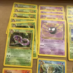 Fossil Set 170 Non-holo Pokemon Card Lot - MP / HP / DMG - Vintage WOTC - Image 2