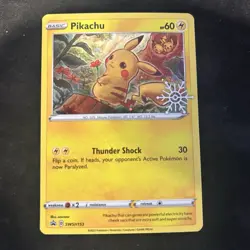 Pikachu - (Holiday Calendar) SWSH153 Sword & Shield Promo Cards Holo NM - Image 1