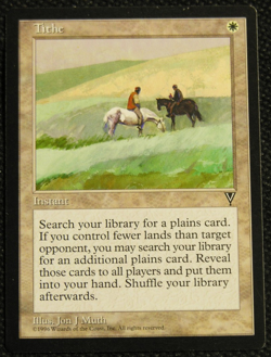 Tithe - MTG Magic the Gathering - Visions *NM* - Image 1