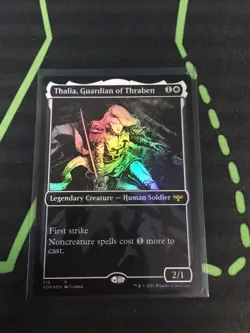 MTG Magic The Gathering Thalia, Guardian Of Thraben Foil Showcase VOW Commander - Image 1