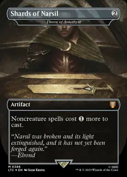 [1x] Shards of Narsil - Thorn of Amethyst - Surge Foil - Borderless Near Mint, E - Image 1