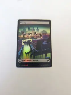 Swamp (0193) *FOIL* Teenage Mutant Ninja Turtles NM MTG - Image 1