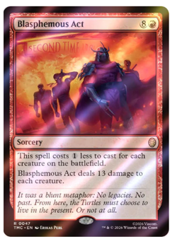 Blasphemous Act - Surge Foil Teenage Mutant Ninja Turtles MTG - Image 1