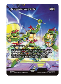 Teleportation Circle - Borderless Teenage Mutant Ninja Turtles MTG - Image 1