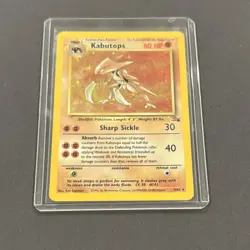 Pokemon Kabutops 60 HP Holo Rare Fossil 9/62 Wizards of the Coast 1999 Card - Image 1