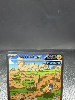 Pokemon TCG Iron Hands ex - 248/182 Paradox Rift Special Illustration Rare NM - Image 3
