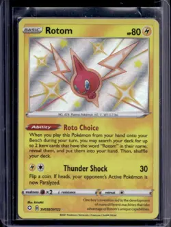 2021 Pokemon SWSH Shining Fates Rotom Shiny Vault #SV038/SV122 - Image 1