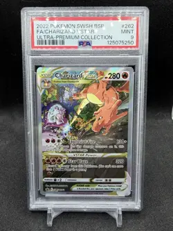 Pokemon Charizard VSTAR Ultra-Premium Coll. Full Alt Art Promo SWSH262 PSA 9 - Image 1