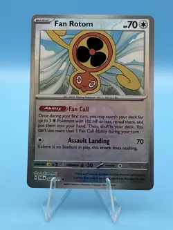 Pokemon TCG Fan Rotom 085/131 Master Ball Reverse Holo Prismatic Evolutions - Image 1