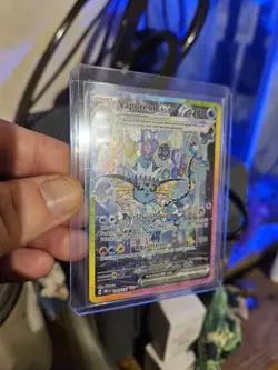 Pokemon TCG Prismatic Evolutions Vaporeon EX Card 149/131 NEAR MINT PACK FRESH - Image 4