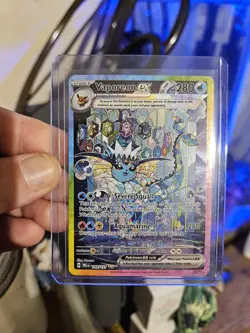 Pokemon TCG Prismatic Evolutions Vaporeon EX Card 149/131 NEAR MINT PACK FRESH - Image 5