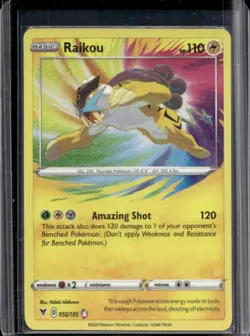 2020 Pokemon SWSH Vivid Voltage Raikou #050/185 - Image 1