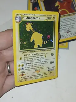 Ampharos 1/64 Neo Revelation 2000 Holo Rare Pokemon Card TCG - Image 4