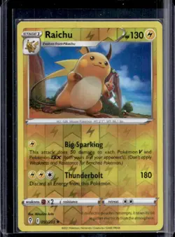 2021 Pokemon SWSH Evolving Skies Raichu Reverse Holo #050/203 - Image 1