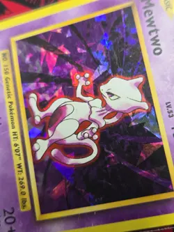 2016 Pokemon Evolutions Mewtwo Cracked Ice Holo 51/108 Rare Psychic Type - Image 2