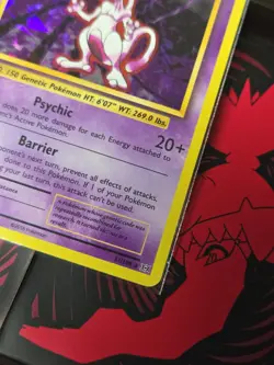 2016 Pokemon Evolutions Mewtwo Cracked Ice Holo 51/108 Rare Psychic Type - Image 5