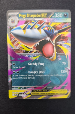 Mega Sharpedo ex (#061/094) - Holofoil ME - Phantasmal Flames NM Pokemon - Image 1