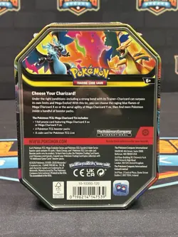 Pokemon TCG Mega Charizard X ex Tin 4 Booster Packs & Charizard Promo Sealed A2 - Image 2