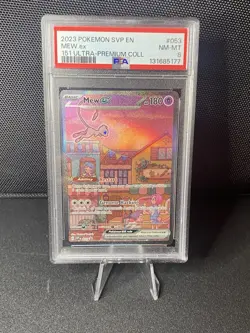 2023 POKEMON SVP PROMO 151 ULTRA-PREMIUM COLLECTION #053 MEW EX PSA 8 - Image 1