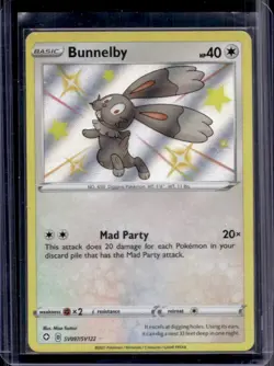 2021 Pokemon SWSH Shining Fates Bunnelby Shiny Vault #SV097/SV122 - Image 1
