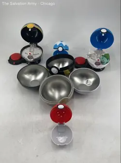 Pokemon Multicolor Collectible Classic Toys Pokeball Tin Lot Of 6 - Image 2