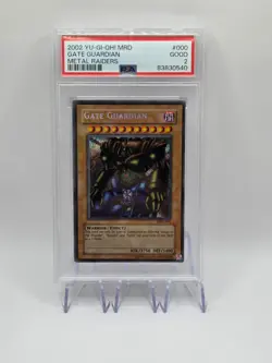 2002 YU-GI-OH! MRD-METAL RAIDERS #000 GATE GUARDIAN PSA 2 - Image 1