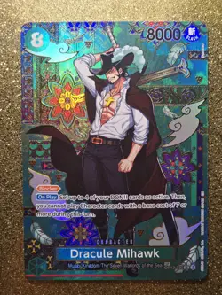 One Piece The Azure Sea's Seven•Dracule Mihawk•OP12-030•SR SP - Image 1