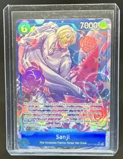 2025 One Piece A Fist of Divine Speed Sanji Super Rare Alternative Art #OP11-051 - Image 1