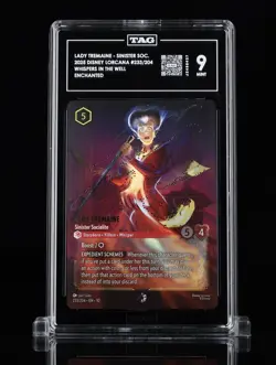 Lady Tremaine Sinister Socialite Enchanted TAG 9 Mint Disney Lorcana - Image 1