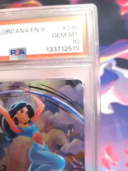 Lorcana Jasmine Fearless Princess Enchanted PSA 10 - Image 4