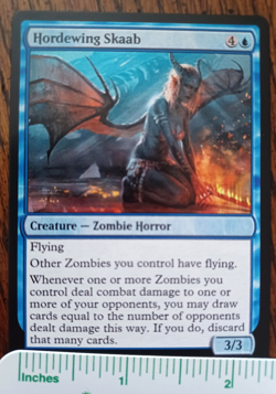 HORDEWING SKAAB : MTG altered-art magic card : w- Devilishly-Delectable Dame! - Image 1