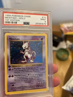 Pokemon Mewtwo TCG Base Set Holo Card 10/102 1st Edition Rare Mint Condition - Image 4