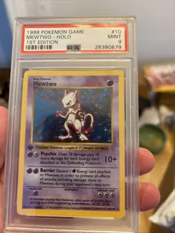Pokemon Mewtwo TCG Base Set Holo Card 10/102 1st Edition Rare Mint Condition - Image 5
