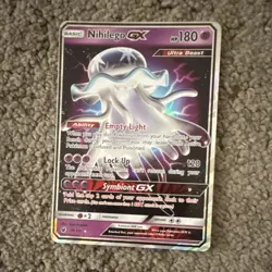 Pokemon Nihilego GX Ultra Rare Holo Crimson Invasion 49/111 180 HP Basic Card - Image 1