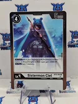 Digimon Card Game Sistermon Ciel BT6-084 R NM - Image 1