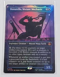 FOIL Donatello, Mutant Mechanic (Borderless) (216) Teenage Mutant Ninja Turtles - Image 1