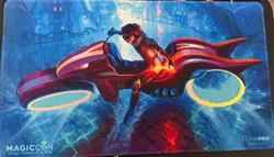 MagicCon Chicago 2024 exclusive stitched FOIL Playmat Chandra - Image 1