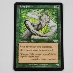 MTG Root Sliver NM Magic The Gathering Legions #137/145 Creature Green Vtg - Image 1