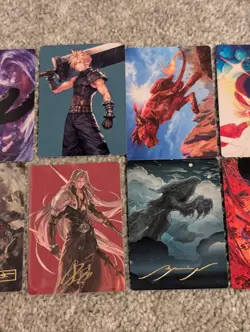 Final Fantasy MTG Art Series Lot (10) Sephorith Gold Stamp Cloud Vivi Red XIII - Image 5