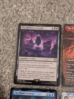 Final Fantasy Mtg Rare & Mythic Lot (6) Fire Crystal Wind Crystal Dark Crystal - Image 2