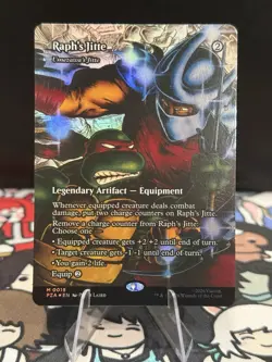 MTG: TMNT - Raph's Jitte - Umezawa's Jitte (Borderless) Foil M 0019 - Image 1