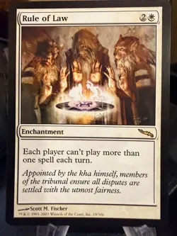 MTG Magic the Gathering Mirrodin Rule of Law 882 - Image 1
