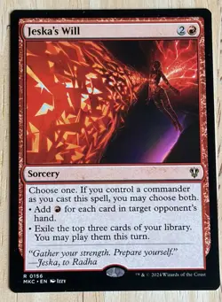 MTG - Jeska's Will - Murders at Karlov Manor Commander - NM - Image 1