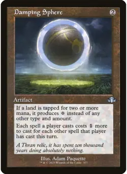 Damping Sphere (Retro Frame) 377 MTG NM - Dominaria Remastered - Image 1