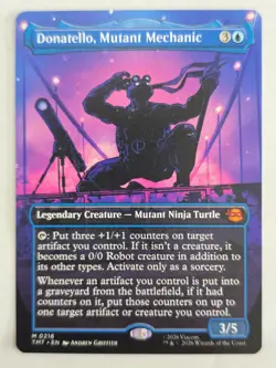 Donatello, Mutant Mechanic MTG TMNT 0216 Mythic Borderless - Image 1