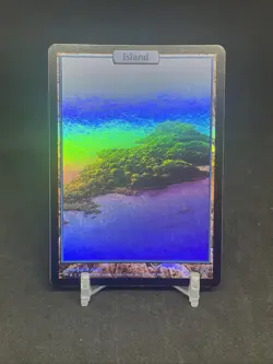 Island - Full Art Unhinged Foil - Image 1