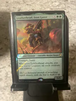 Teenage Mutant Ninja Turtles Foil: Leatherhead, Iron Gator (Surge Foil) - Image 1